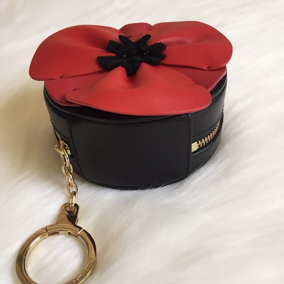 Kate spade oh la la poppy floral coin purse red - Picture 2 of 6